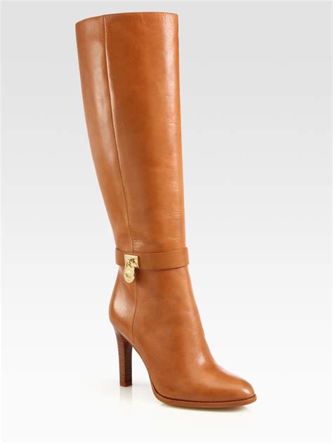 michael kors leather boots.